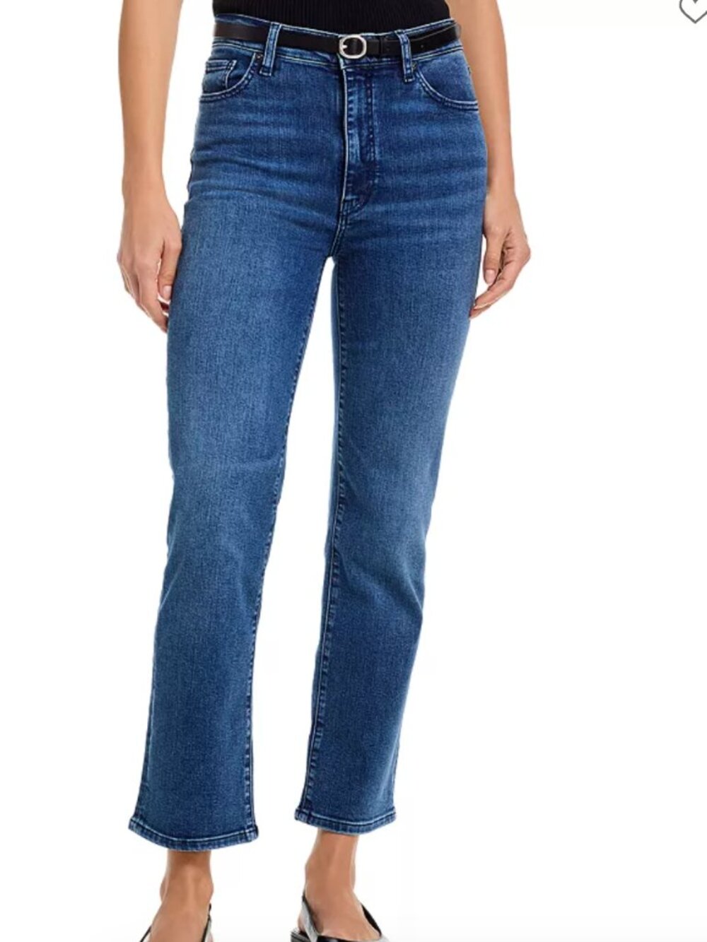 Frame Le Original Dark Wash blue High-Rise Button-Fly Jeans 26
